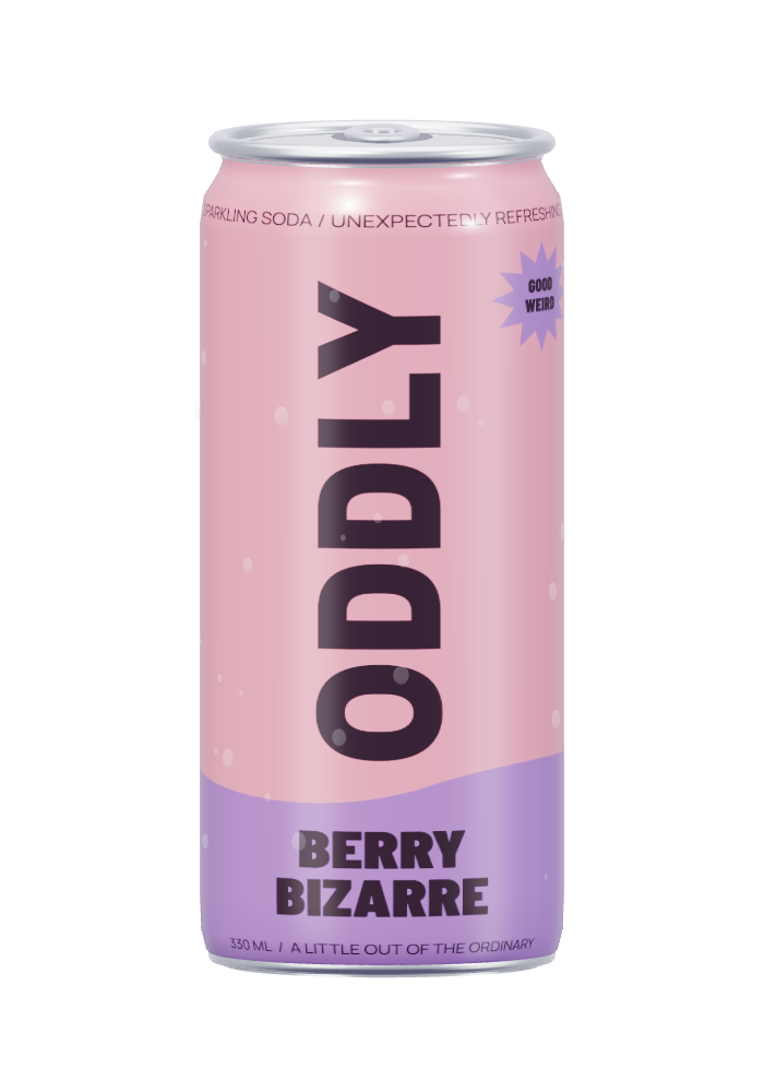 Oddly Berry Bizarre soda can