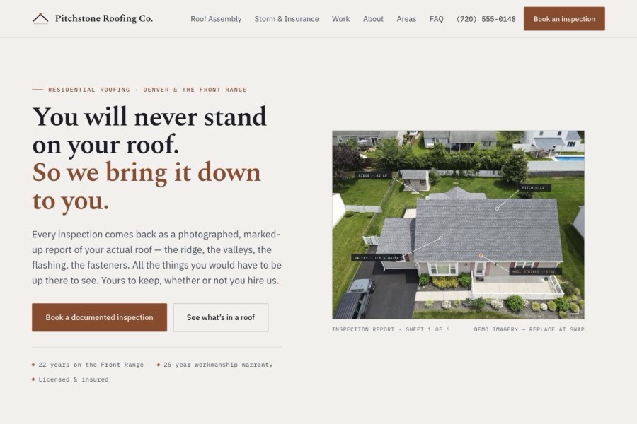 Pitchstone — Roofing